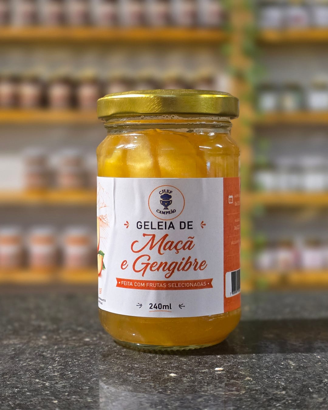 Geleia de Maçã e Gengibre