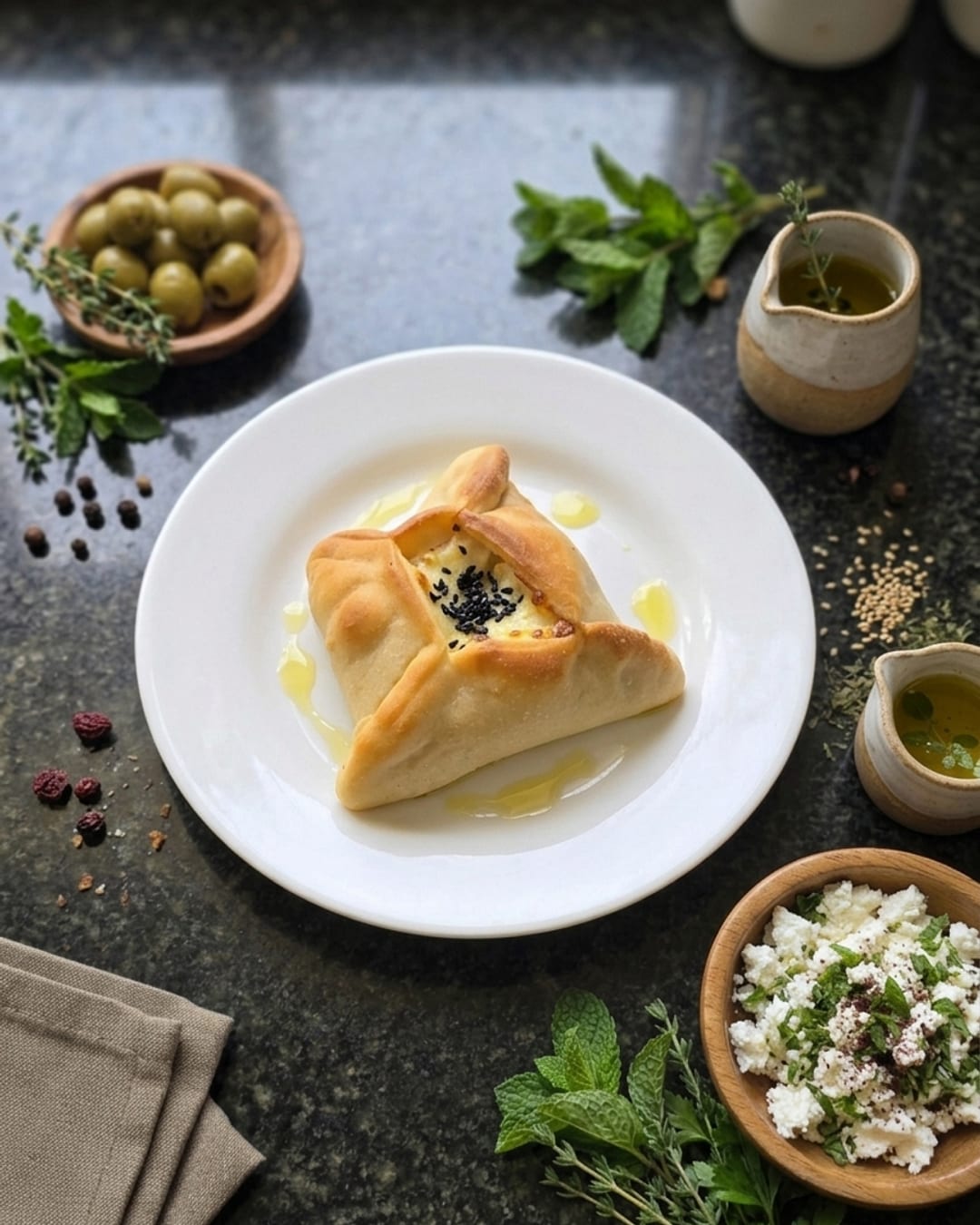 Esfiha de Queijo com Nigela